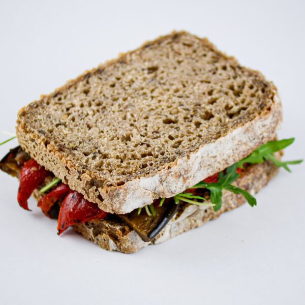 Roasted Mediterranean Sandwich (Vegan) Roasted Mediterranean Sandwich (Vegan)