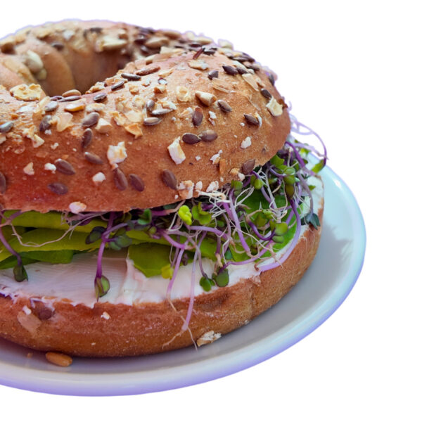 Cream Cheese Avocado Bagel