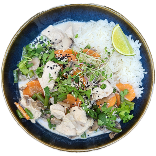 Thai Peanut Chicken Curry Bowl